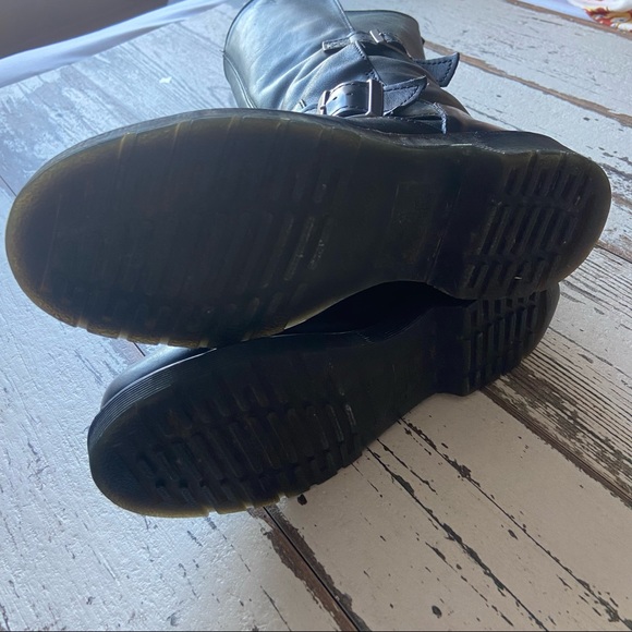 SOLD Doc Martens Kathleena Cap Toe Combat Moto Boots - Picture 7 of 10